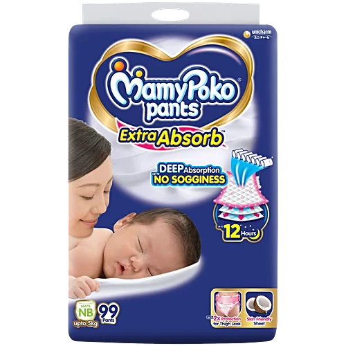 Mamypoko Pants Extra Absorb New Born, 99 pcs