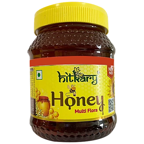 Hitkary Honey - Rich In Antibacterial & Antifungal Properties, 1 kg (Buy 1 Get 1 Free)