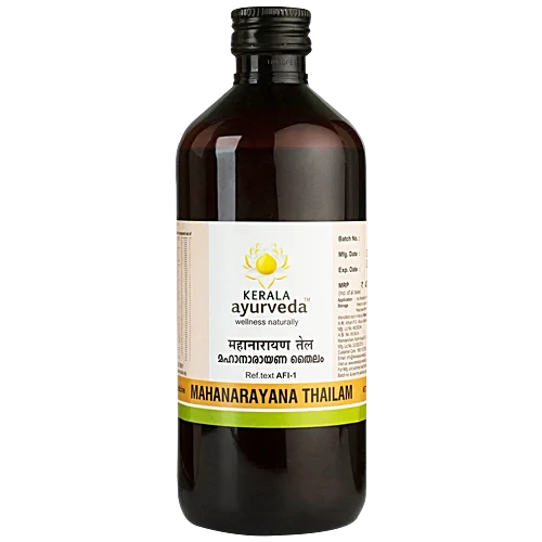 Kerala Ayurveda Mahanarayana Thailam | Post-workout Abhyanga Oil | Soothes Muscles | For Healthy Joints | With Bilva, Ashwagandha, Bala, Shatavari, and Sesame oil, 450 ml