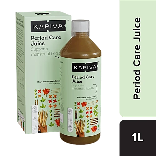 Kapiva Ayurvedic Period Care Juice - 5 Herbs,Combats Period Discomfort, 1 L