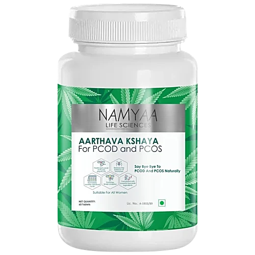 Namyaa Aarthava Kshaya Tablets - For PCOD & PCOS, Suitable For All Women, 60 pcs