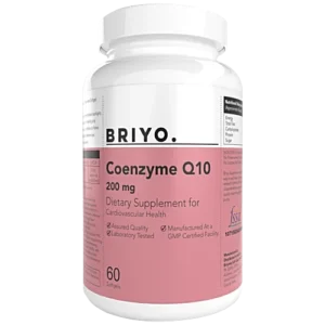 Briyo Coenzyme Q10 200 mg Softgel - For Heart Health & Cellular Energy Production, 60 pcs