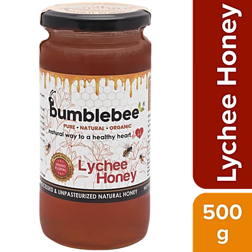 BUMBLEBEE Lychee Honey - Mono Floral Premium Quality, 500 g