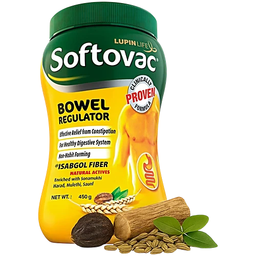 Softovac Isabgol Fiber Bowel Regulator, 450 g